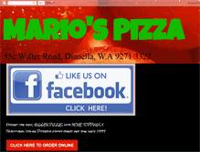 Tablet Screenshot of mariospizza.blogspot.com