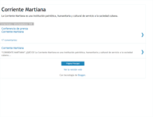 Tablet Screenshot of corrientemartiana.blogspot.com