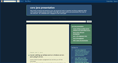 Desktop Screenshot of cdacjavapresentation.blogspot.com