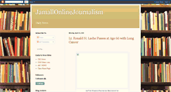 Desktop Screenshot of jamallonlinejournalism.blogspot.com