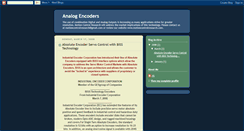 Desktop Screenshot of analogencoders.blogspot.com