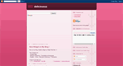Desktop Screenshot of delicioussz.blogspot.com