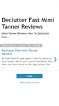 Mobile Screenshot of declutterfastmimitannerreviews.blogspot.com