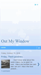 Mobile Screenshot of outmywindowtoday.blogspot.com