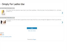 Tablet Screenshot of forladiesuse.blogspot.com