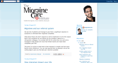 Desktop Screenshot of migrainecareinstitute.blogspot.com