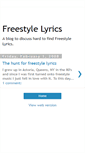 Mobile Screenshot of freestylelyrics.blogspot.com