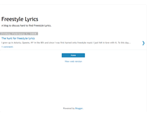 Tablet Screenshot of freestylelyrics.blogspot.com