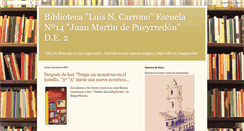 Desktop Screenshot of biblioteca14de02.blogspot.com