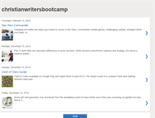 Tablet Screenshot of christianwritersbootcamp.blogspot.com