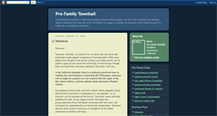 Desktop Screenshot of profamilytownhall.blogspot.com