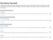 Tablet Screenshot of profamilytownhall.blogspot.com