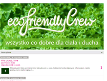 Tablet Screenshot of ecofriendlycrew.blogspot.com