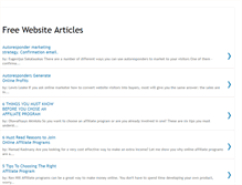 Tablet Screenshot of freewebsitearticles.blogspot.com