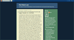 Desktop Screenshot of fortbendlaw.blogspot.com