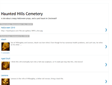 Tablet Screenshot of hauntedhillscemetery.blogspot.com