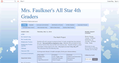 Desktop Screenshot of mrsfaulknersclass.blogspot.com