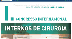 Desktop Screenshot of congressointernoscirurgia.blogspot.com