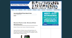 Desktop Screenshot of micromaxmobilepriceindia.blogspot.com