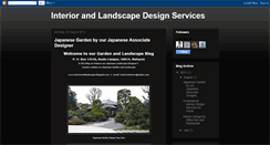 Desktop Screenshot of interiorandlandscape.blogspot.com