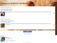 Tablet Screenshot of downloadriddickfullmovie.blogspot.com