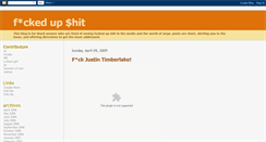 Desktop Screenshot of fckedup.blogspot.com