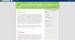 Desktop Screenshot of anachronisticpleasures.blogspot.com