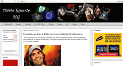 Desktop Screenshot of diarioesportemg.blogspot.com