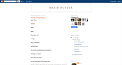 Desktop Screenshot of boyebrainbutter.blogspot.com