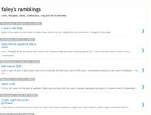 Tablet Screenshot of faleyramblings.blogspot.com