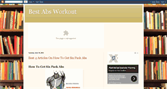 Desktop Screenshot of absworkoutfast.blogspot.com