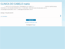 Tablet Screenshot of clinicadocabelomatriz.blogspot.com