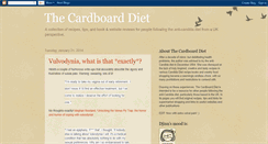 Desktop Screenshot of cardboard-diet.blogspot.com