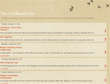 Tablet Screenshot of cardboard-diet.blogspot.com
