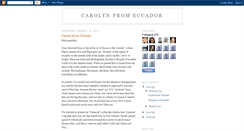 Desktop Screenshot of carolynfromecuador.blogspot.com