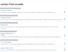 Tablet Screenshot of carolynfromecuador.blogspot.com