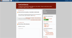 Desktop Screenshot of conconciencia.blogspot.com