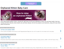 Tablet Screenshot of kittencare.blogspot.com