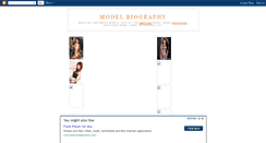 Desktop Screenshot of modelbiography.blogspot.com