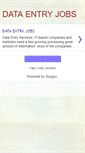 Mobile Screenshot of dataentryjbs.blogspot.com
