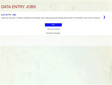 Tablet Screenshot of dataentryjbs.blogspot.com