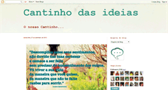 Desktop Screenshot of cantinho-dasideias.blogspot.com
