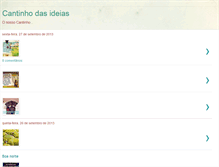 Tablet Screenshot of cantinho-dasideias.blogspot.com