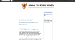 Desktop Screenshot of lowongan-pns.blogspot.com