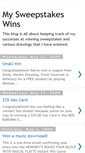 Mobile Screenshot of mysweepstakeswins-sw.blogspot.com