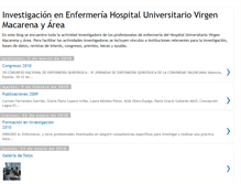 Tablet Screenshot of investigacionenfermeriahuvm.blogspot.com