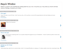 Tablet Screenshot of mayaswindow.blogspot.com