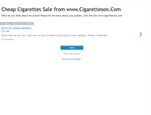 Tablet Screenshot of cigaretteson.blogspot.com