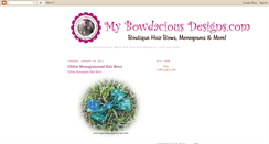 Desktop Screenshot of mybowdaciousdesigns.blogspot.com