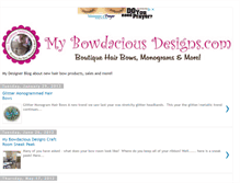 Tablet Screenshot of mybowdaciousdesigns.blogspot.com